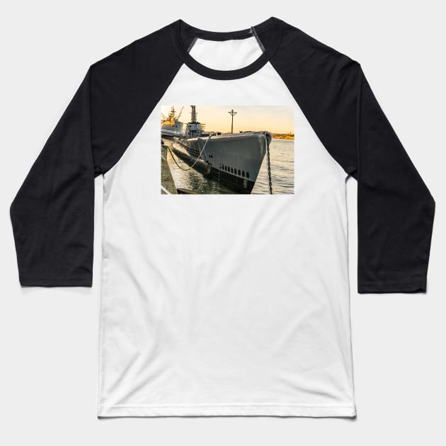 USS Pampanito Baseball T-Shirt by KensLensDesigns